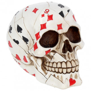 Tête de mort Poker "Dead Mans Hand Skull" - 15cm