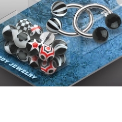 Pack piercing circulaire noir