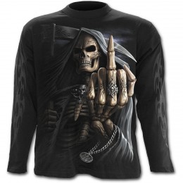 Angel De Mort T-shirt Squelette Gothique Crâne Squelette Rock Vest pour Femme