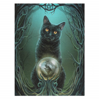 Toile canevas  Chat et boule de cristal "Rise of the Witches" - Lisa Parker (19x25cm)