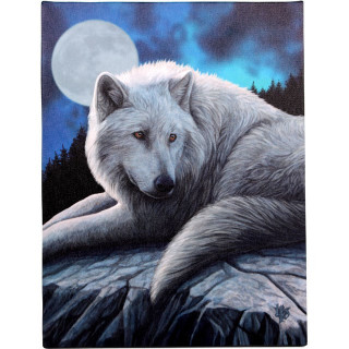 Toile canevas  loup blanc "Guardian Of The North" - Lisa Parker (19x25cm)