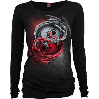 Top femme manches longues  dragons Yin et Yang