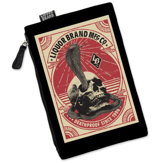 Trousse fourre tout "Legacy" avec serpent cobra et crane - Liquor Brand