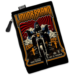 Trousse fourre tout "Reaper" avec la Mort sur sa moto custum - Liquor Brand