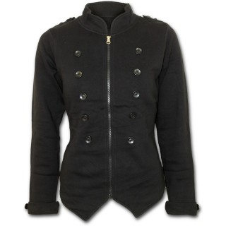 Veste gothique femme noire style militaire