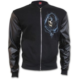 Veste gothique homme style bomber avec La mort entoure d'mes