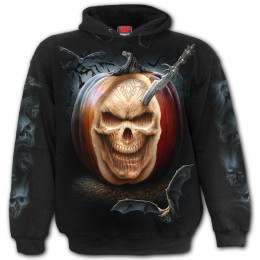 Sweat à Capuche Halloween Jack-o'-Lantern Homme - Taille Sweat-shirt - Marque Gildan
